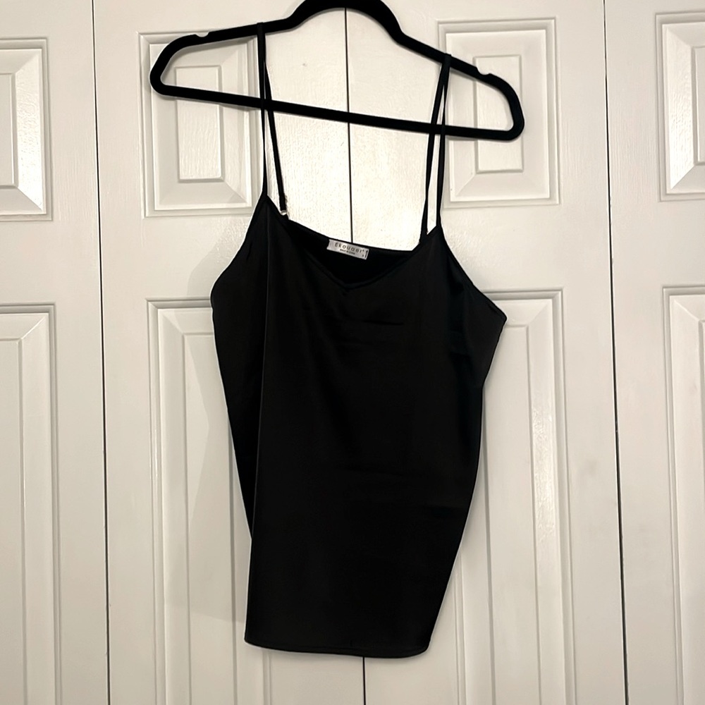 3 FOR $15 ‼️ Black silky spaghetti strap top
